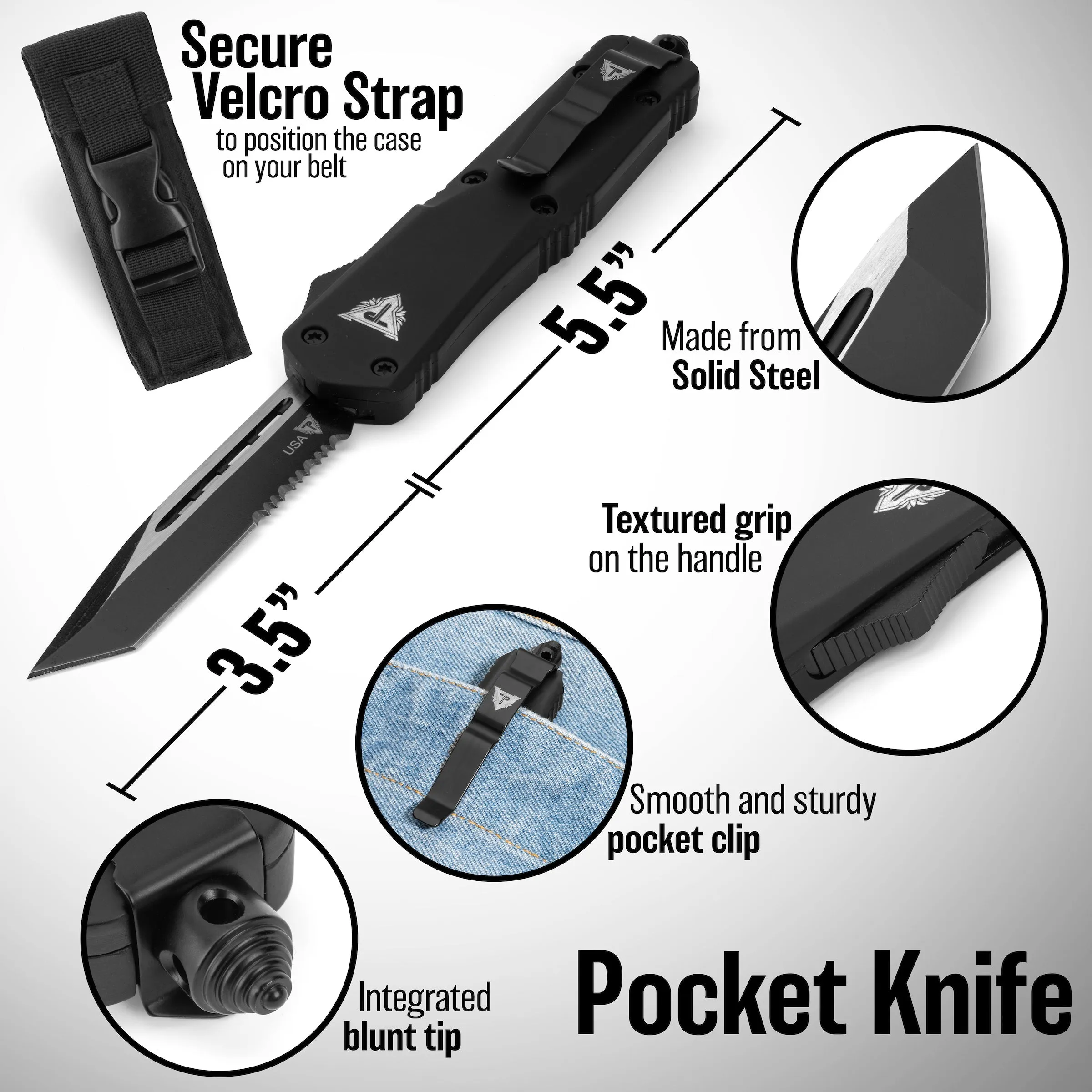 O.G. - OTF Knife - Tanto Blade
