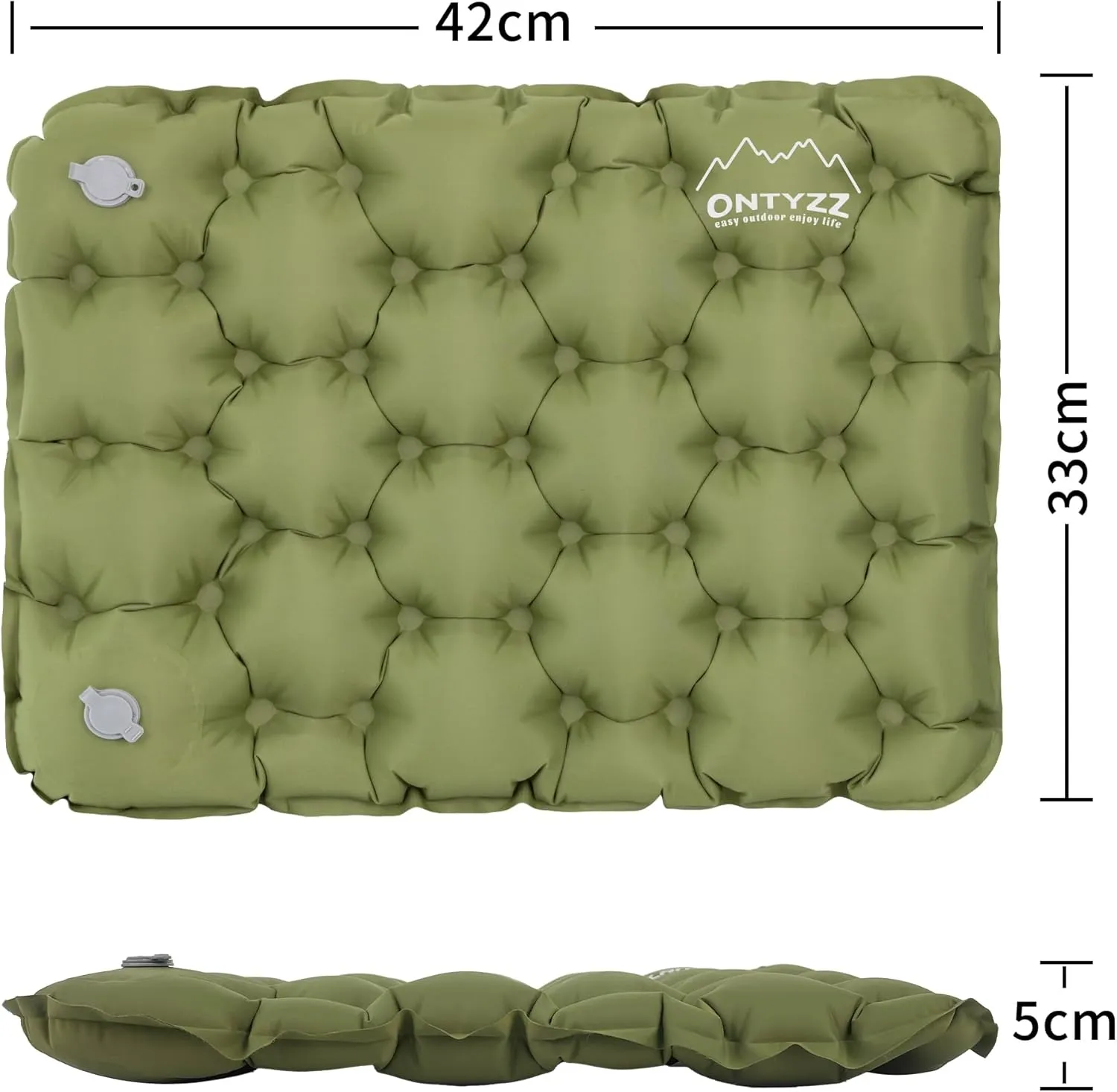 ONTYZZ Inflatable Seat Cushion Airplane Seat Cushion Lightweight Travel Cushion for Climbing Hiking Office Airplane Stadium