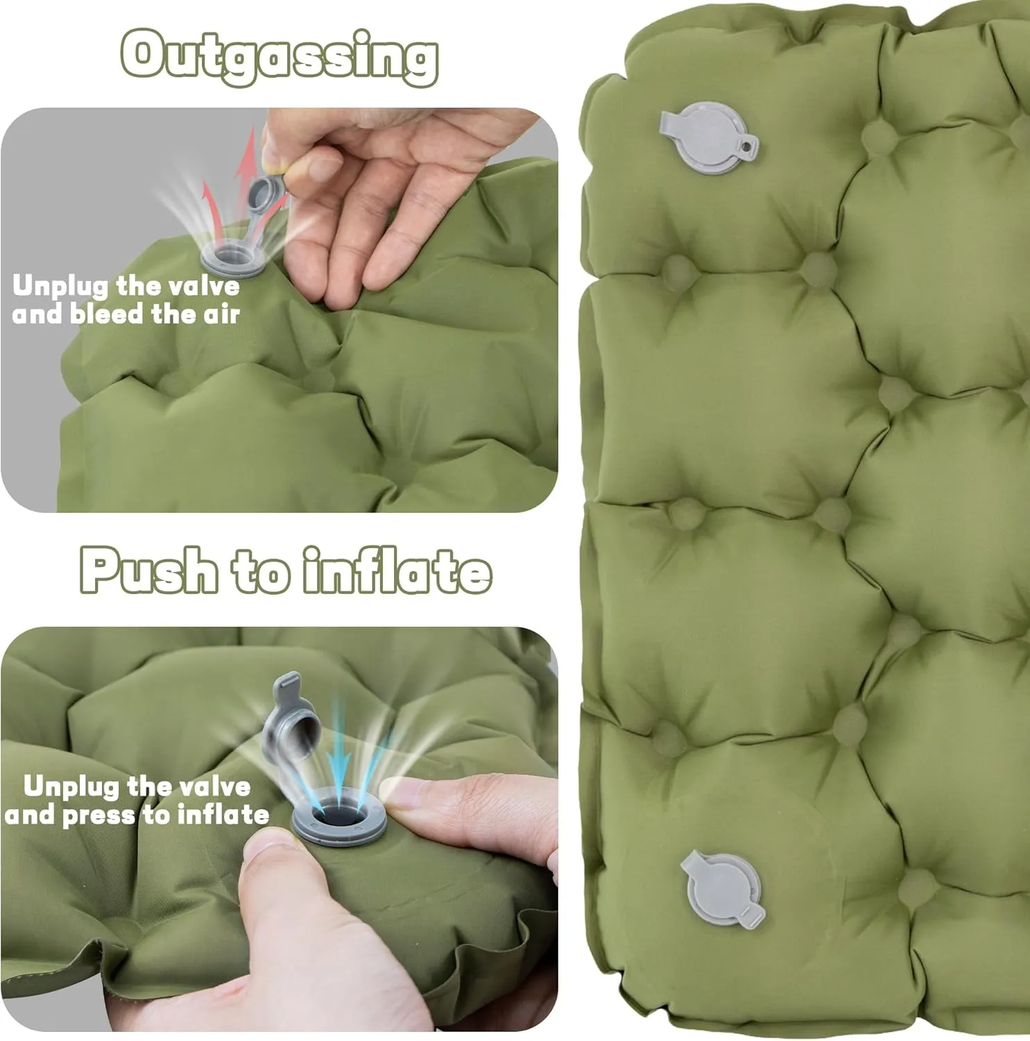 ONTYZZ Inflatable Seat Cushion Airplane Seat Cushion Lightweight Travel Cushion for Climbing Hiking Office Airplane Stadium