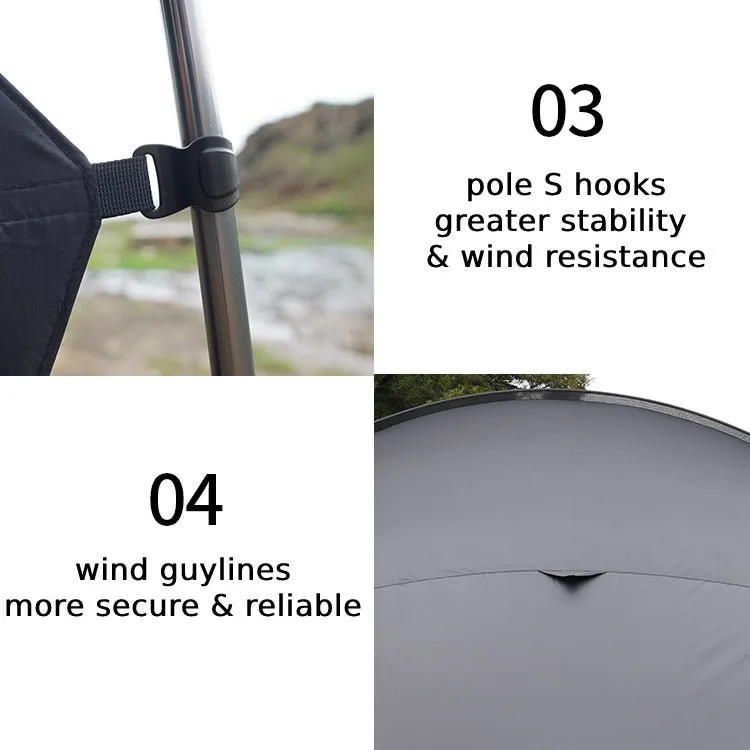 Opera House Shaped Awning  for Camping base  MOT-TM002