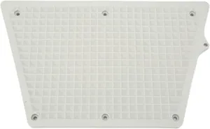 Outboard Transom Plate Pad , Heavy Duty Inflatable Boat Engine Mounting Plate Trapezoidal PVC Removable Portable Grid Design for Kayak(Gray)