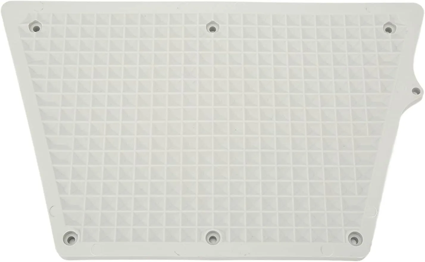 Outboard Transom Plate Pad , Heavy Duty Inflatable Boat Engine Mounting Plate Trapezoidal PVC Removable Portable Grid Design for Kayak(Gray)