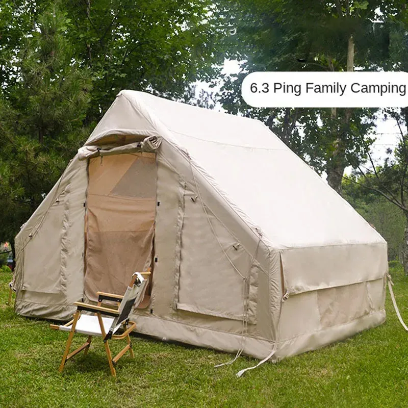 Outdoor Inflatable Camping Tent, Quick Automatic Opening, Family Travel Air Tent, One Bedroom, One Living Room