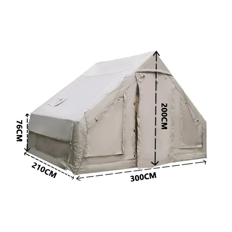 Outdoor Inflatable Camping Tent, Quick Automatic Opening, Family Travel Air Tent, One Bedroom, One Living Room
