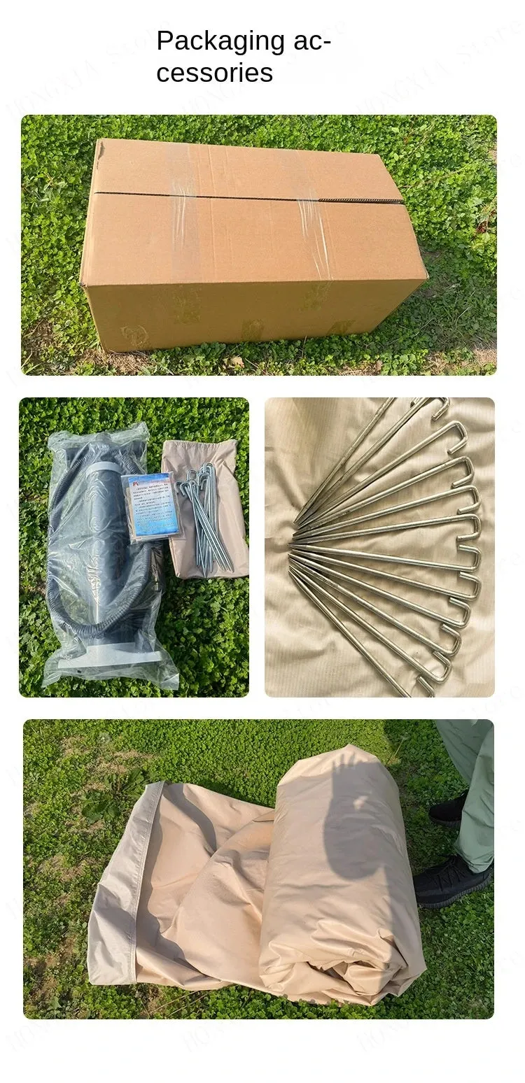 Outdoor Inflatable Camping Tent, Quick Automatic Opening, Family Travel Air Tent, One Bedroom, One Living Room