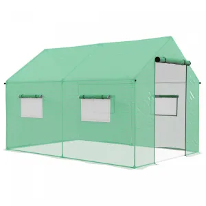 Outsunny Tunnel Greenhouse With Uv-resistant Pe Cover, 6.6' X 10' X 6.6'|Outsunny Serre Tunnel Avec Couverture Pe Resistante Aux Uv