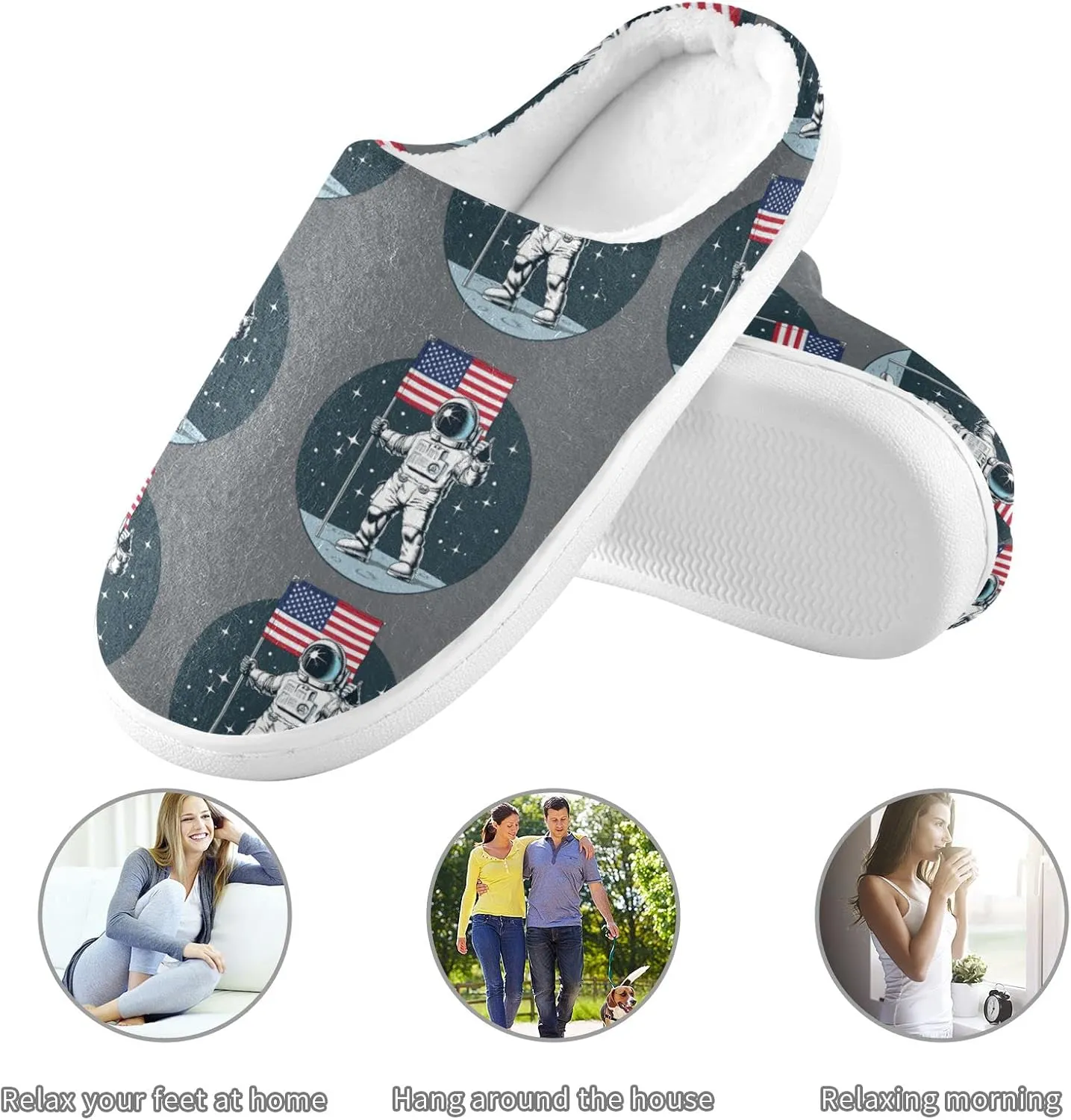 Oyihfvs Unisex Memory Foam Warm Slippers Comfort Soft Casual Shoes for Indoor Outdoor S-XXXL