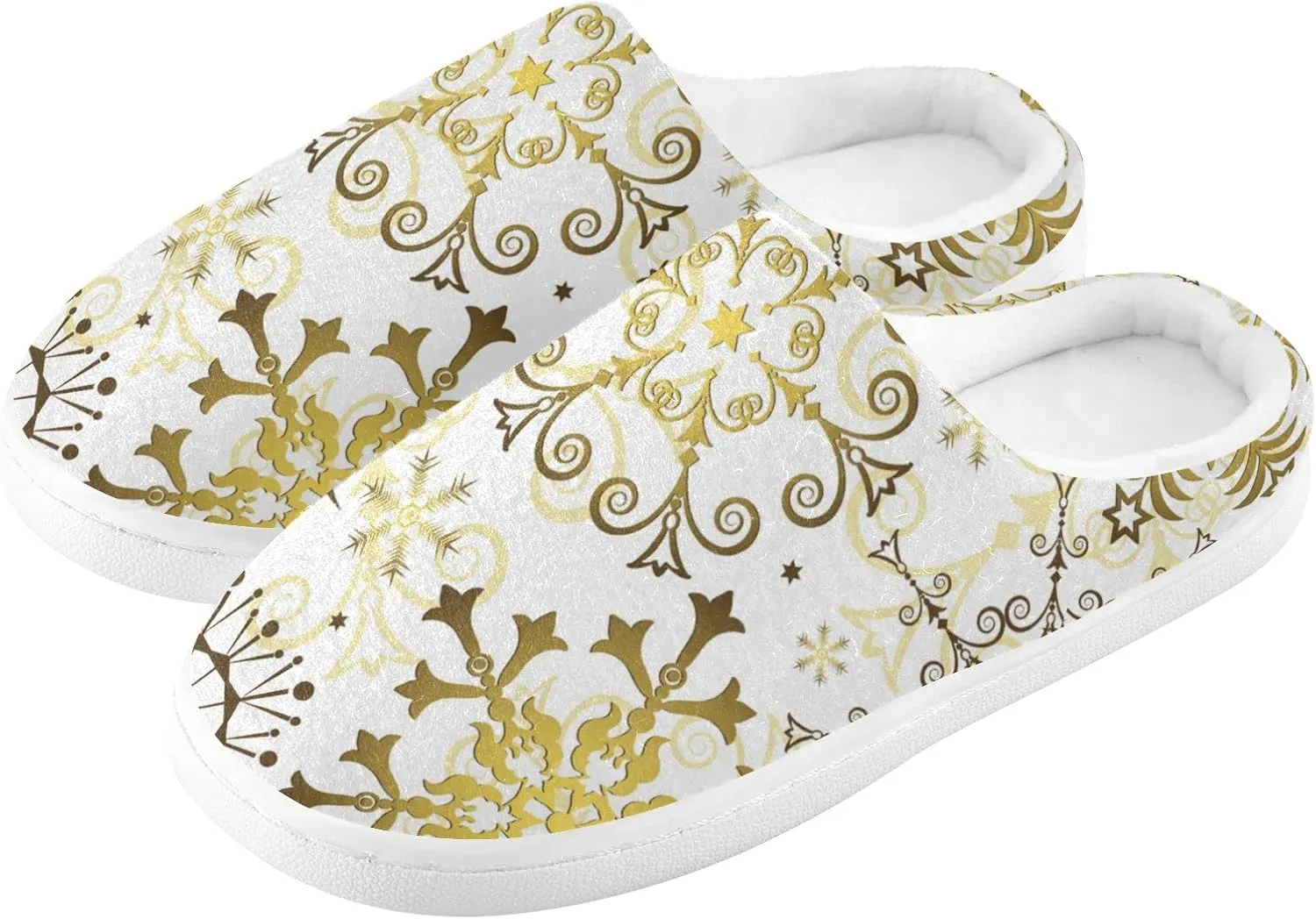 Oyihfvs Unisex Memory Foam Warm Slippers Comfort Soft Casual Shoes for Indoor Outdoor S-XXXL