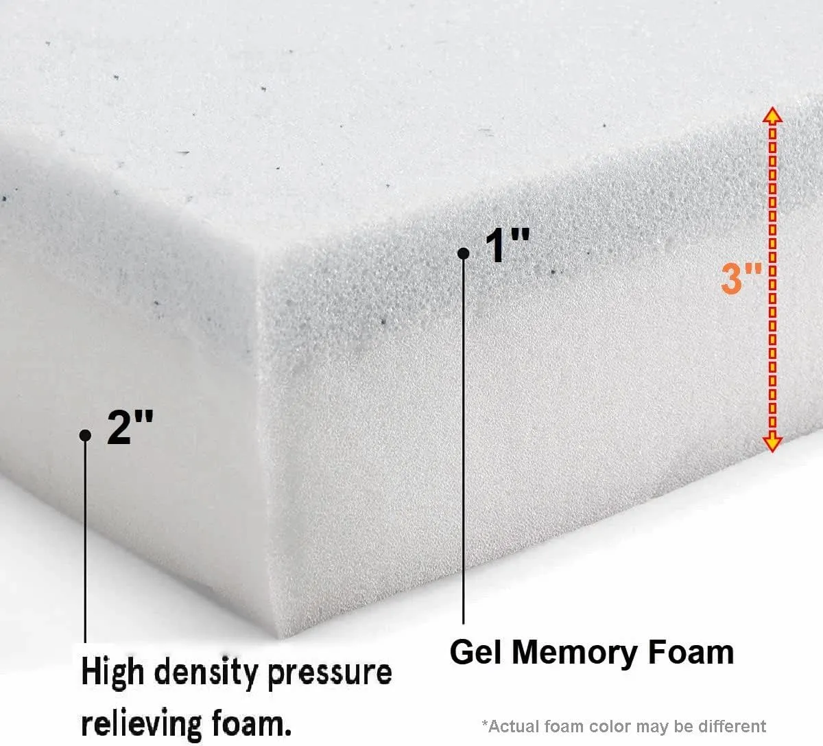 Pet Dog Bed Memory Foam Platform Pad (35x22x3 inches)