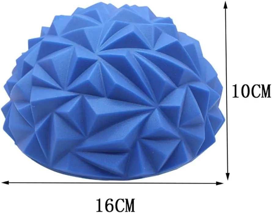 Pineapple Ball,Balance Semi-Sphere,Tactile Massage Foot Pad,Stable Training Ball Fitness Ball Anti-Burst Fitness Ball 16×10CM (Color : D)