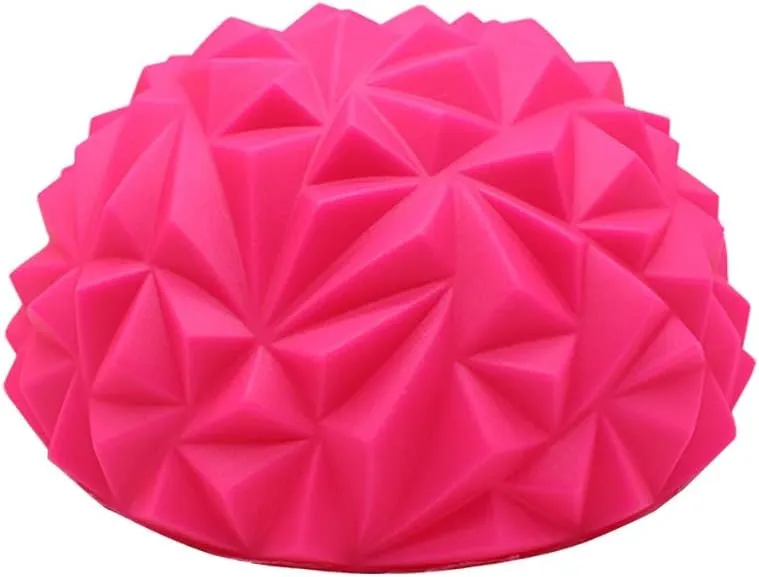 Pineapple Ball,Balance Semi-Sphere,Tactile Massage Foot Pad,Stable Training Ball Fitness Ball Anti-Burst Fitness Ball 16×10CM (Color : D)