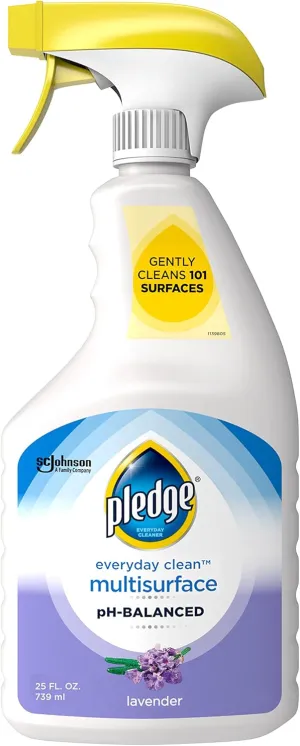 Pledge Everyday Clean, PH Balanced, Multisurface Trigger Spray, Lavender, 25 oz, Packaging May Vary