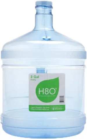 Polycarbonate 3 gallon Stubby Water Bottle (with Handle) with 48mm Cap