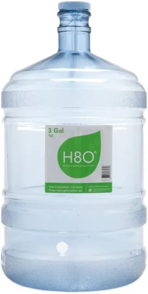 Polycarbonate 3 gallon Tall Water Bottle (with Handle) with 48mm Cap