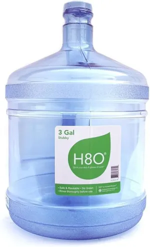 Polycarbonate Water Bottle (with Handle) with 48mm Cap, 2 Gallon-2 Pack