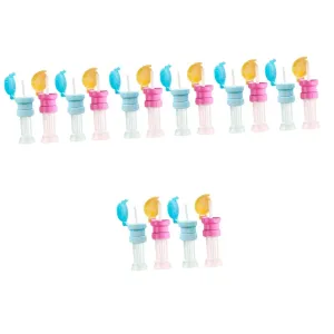 POPETPOP 16pcs Boy Girl Water Bottle Caps with Straws Bottle Adapters for Toddlers Safe Easy Installation Convenient Spill Design