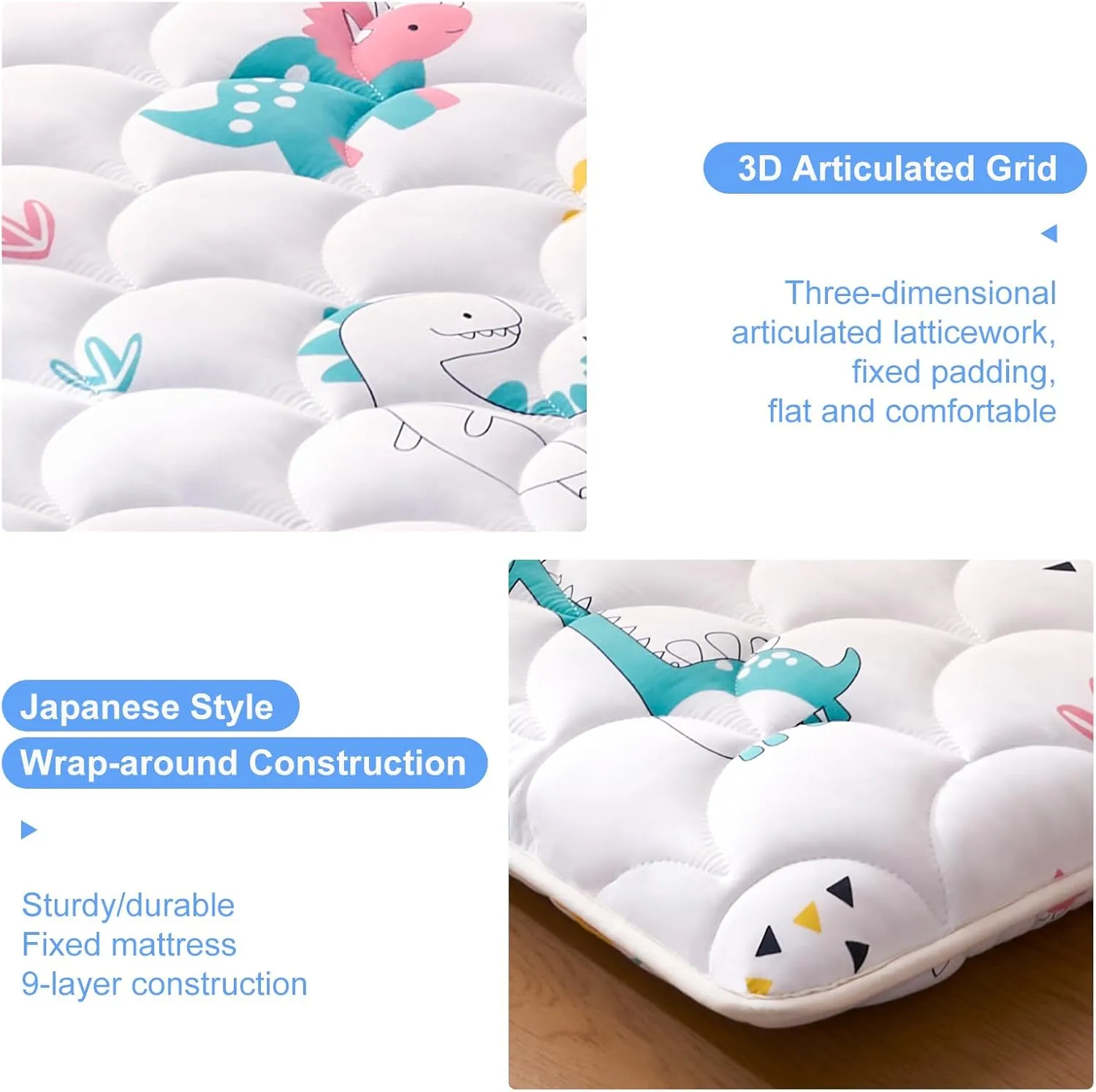 Premium Foam Japanese Floor Mattress Futon Mattress,100% High Density Comfortable Foam, Thicken Tatami Mat Sleeping Pad, Ideal for Comfort and Support, Queen (80" X 60")