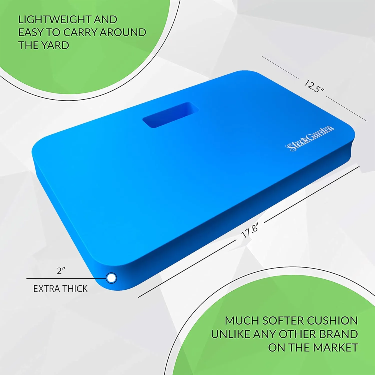 Premium Thick Kneeling Pads Bath Floor Kneeler for Baby, Knee Pad Cushion for Pool | Thickest, Most Comfortable Foam Mat Kneeler for Yoga & Exercise,Waterproof (12.5"x17.8"x2, Blue)