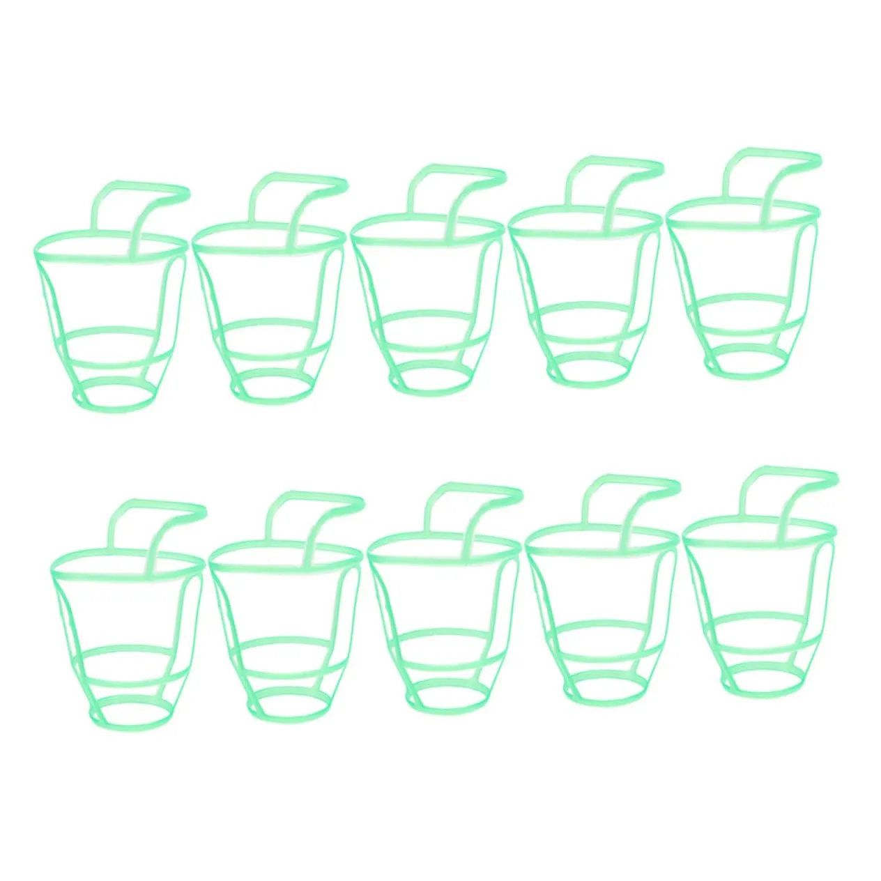 PRETYZOOM 10pcs Mesh Bag Drip Bottle Hanging Net Drip Bottle Cover Medical Equipment Drip Bottle Net Cover Bottle Hanging Net Bottle Grid Green Plastic