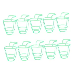 PRETYZOOM 10pcs Mesh Bag Drip Bottle Hanging Net Drip Bottle Cover Medical Equipment Drip Bottle Net Cover Bottle Hanging Net Bottle Grid Green Plastic