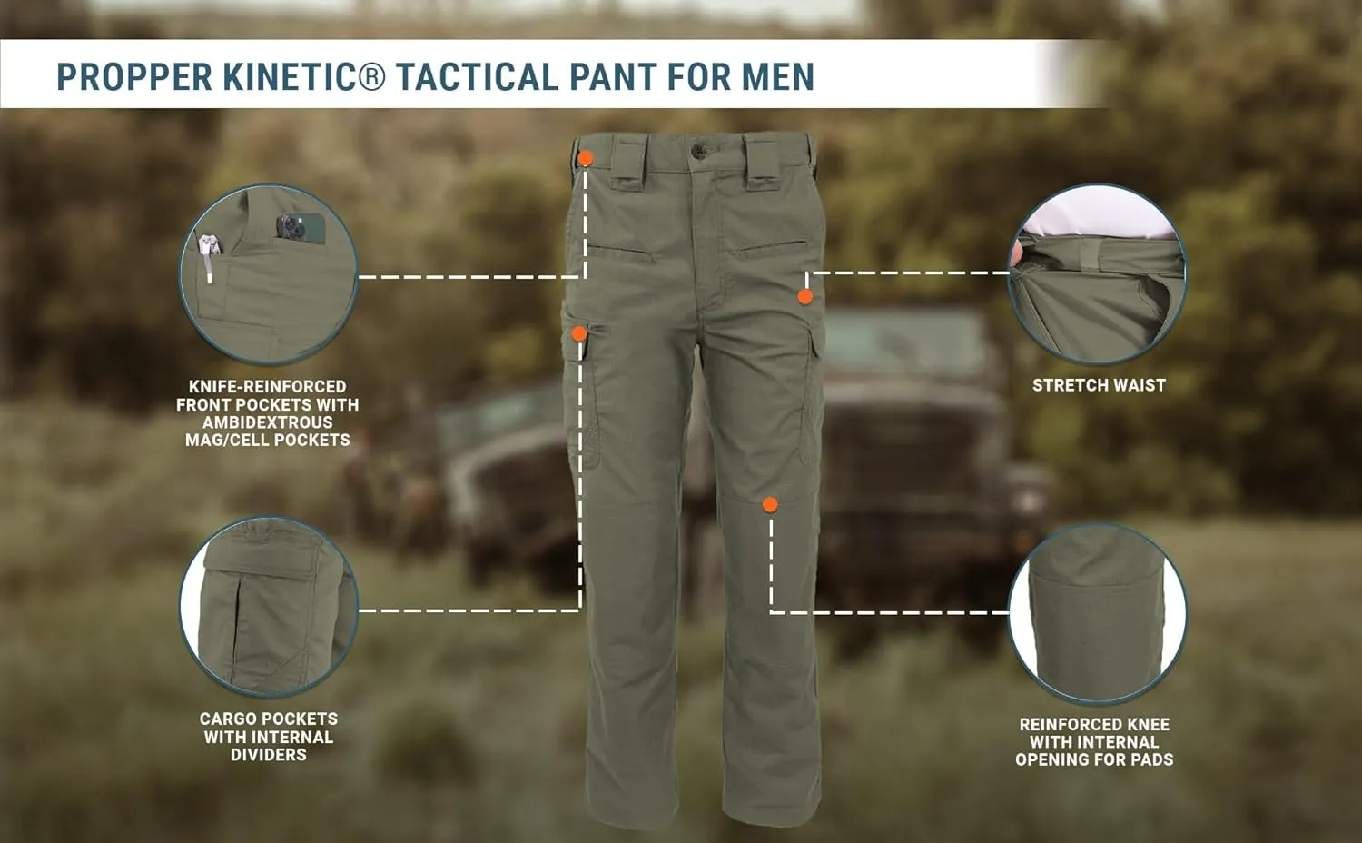 Propper Men's Kinetic Tactical Cargo Pants