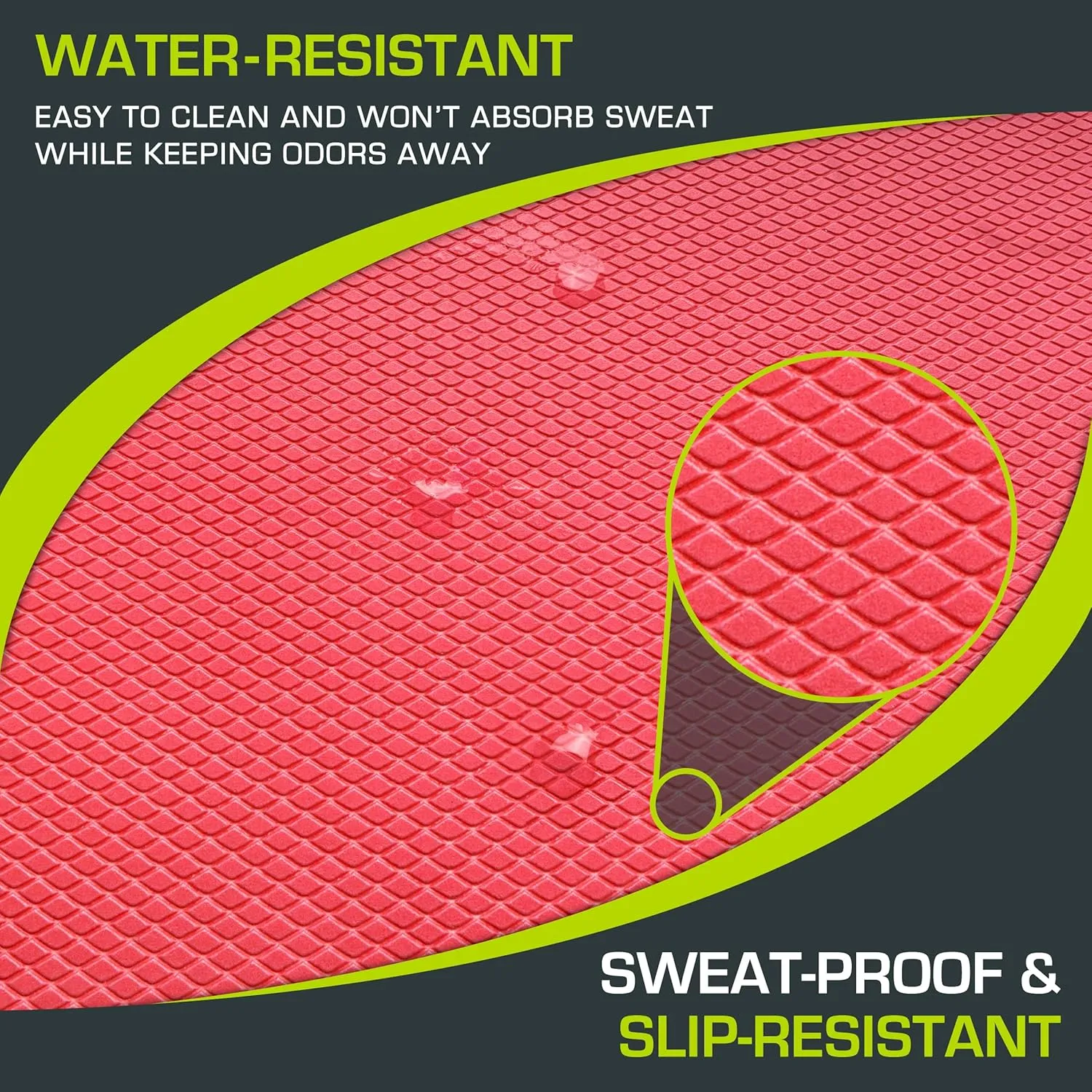 ProsourceFit Exercise Balance Pad – Large Cushioned Non-Slip Foam Mat & Knee Pad for Fitness, Stability Training, Physical Therapy, Yoga