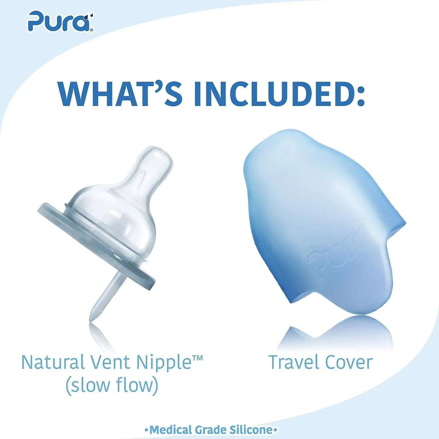 Pura Kiki 5oz/150ml Stainless Steel Anti-Colic Infant Bottle w/Silicone Natural Vent Nipple & Sleeve, 100% Plastic-Free, MadeSafe Certified, Medical-Grade Silicone - Moss Sleeve