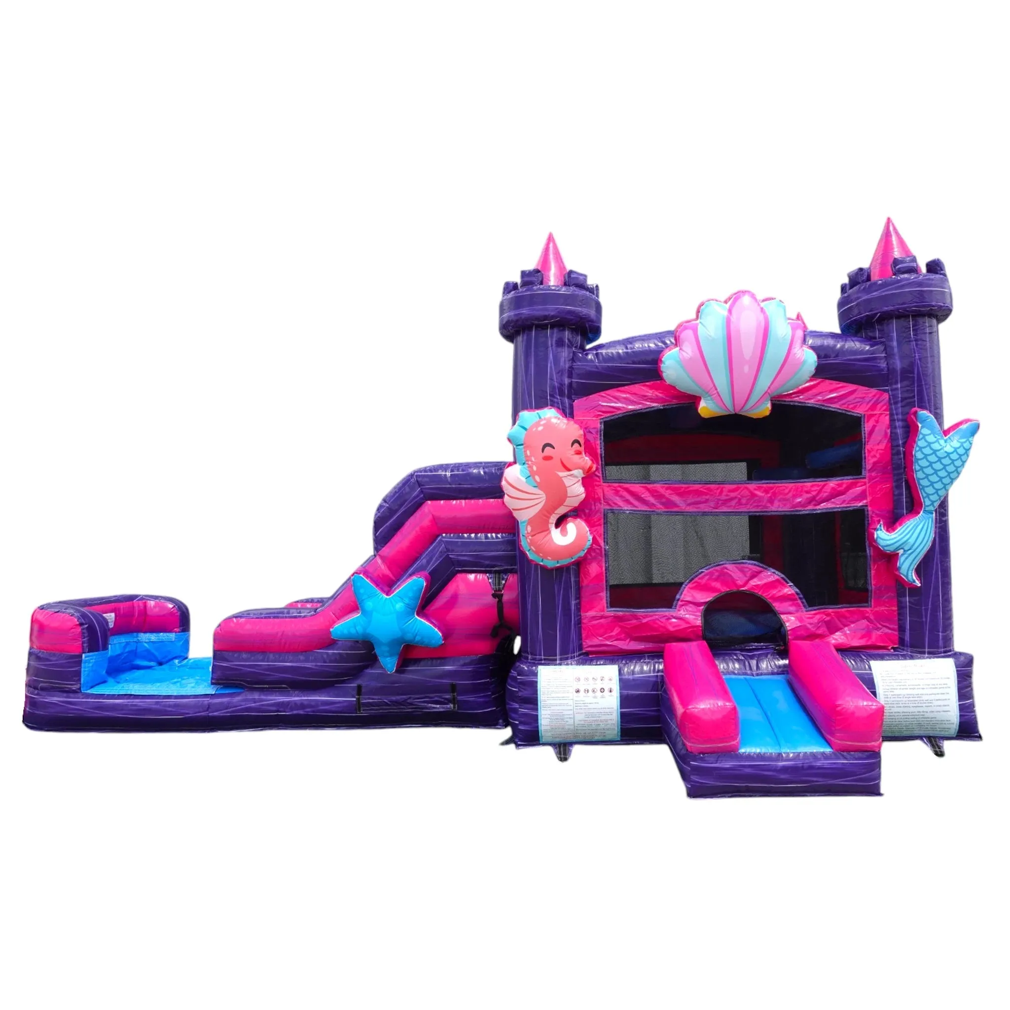 Purple Palace Swappable Bounce House with Slide (Wet/Dry)