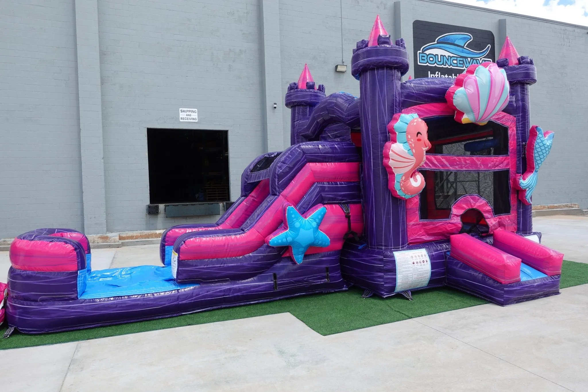 Purple Palace Swappable Bounce House with Slide (Wet/Dry)