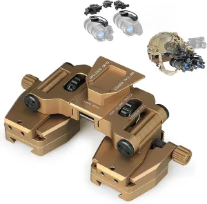 PVS-14 Binocular Bridge System NVG Mount，Night Vision Goggles Night Vision Adapter，for PVS-14 Night Vision Binoculars Monocular Or Binocular 90 Degree NVG Mount(Black)