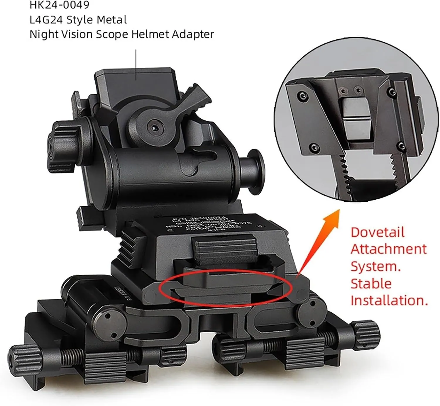 PVS-14 Light Weight Dual Tube Mounting System IC AN/PVS-14LW，Night Vision Goggles Night Vision Adapter for PVS-14 Night Vision Binoculars Monocular Or Binocular(Black)