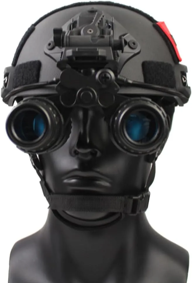 PVS15 NVG Dummy Model,Helmet Dual-Tube Binocular Night Vision Goggles for Cosplay Display, No Function