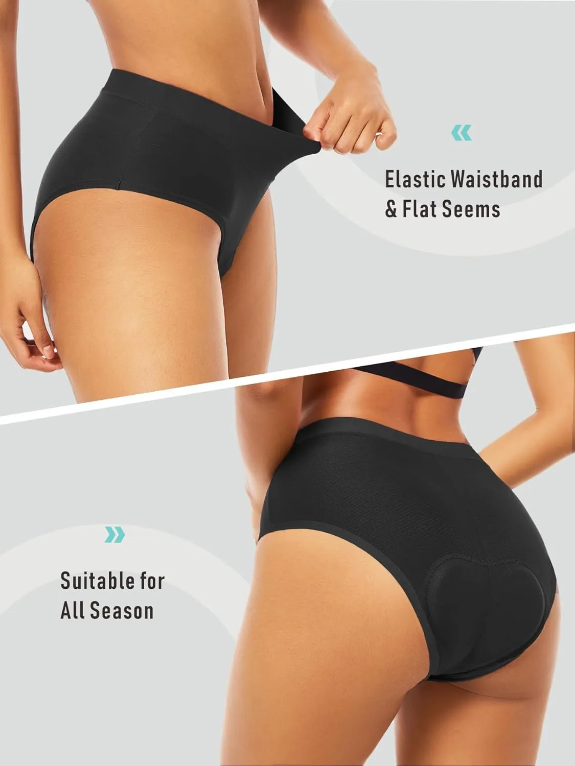 qualidyne Women's Cycling Underwear 4D Padded Gel Bike Bicycle Shorts Mountain Undershorts Riding Briefs