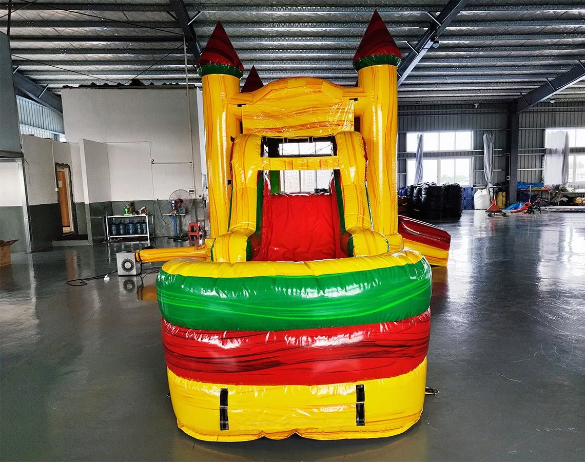 Rasta Splash Econo Bounce House with Slide (Wet/Dry)