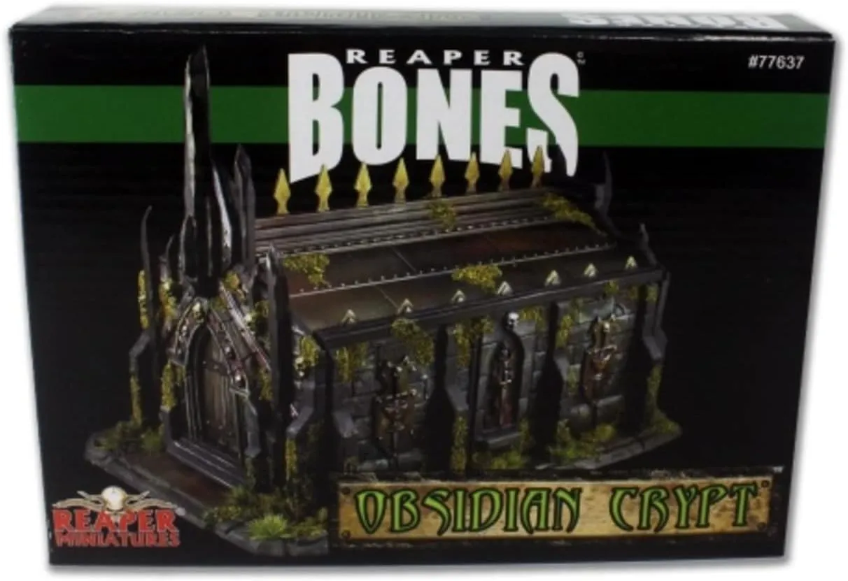 Reaper Miniatures Bones Obsidian Crypt #77637 Unpainted Plastic Building Scenery