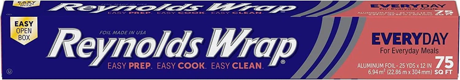 Reynolds Wrap Aluminum Foil 75 sq ft (Pack of 8)