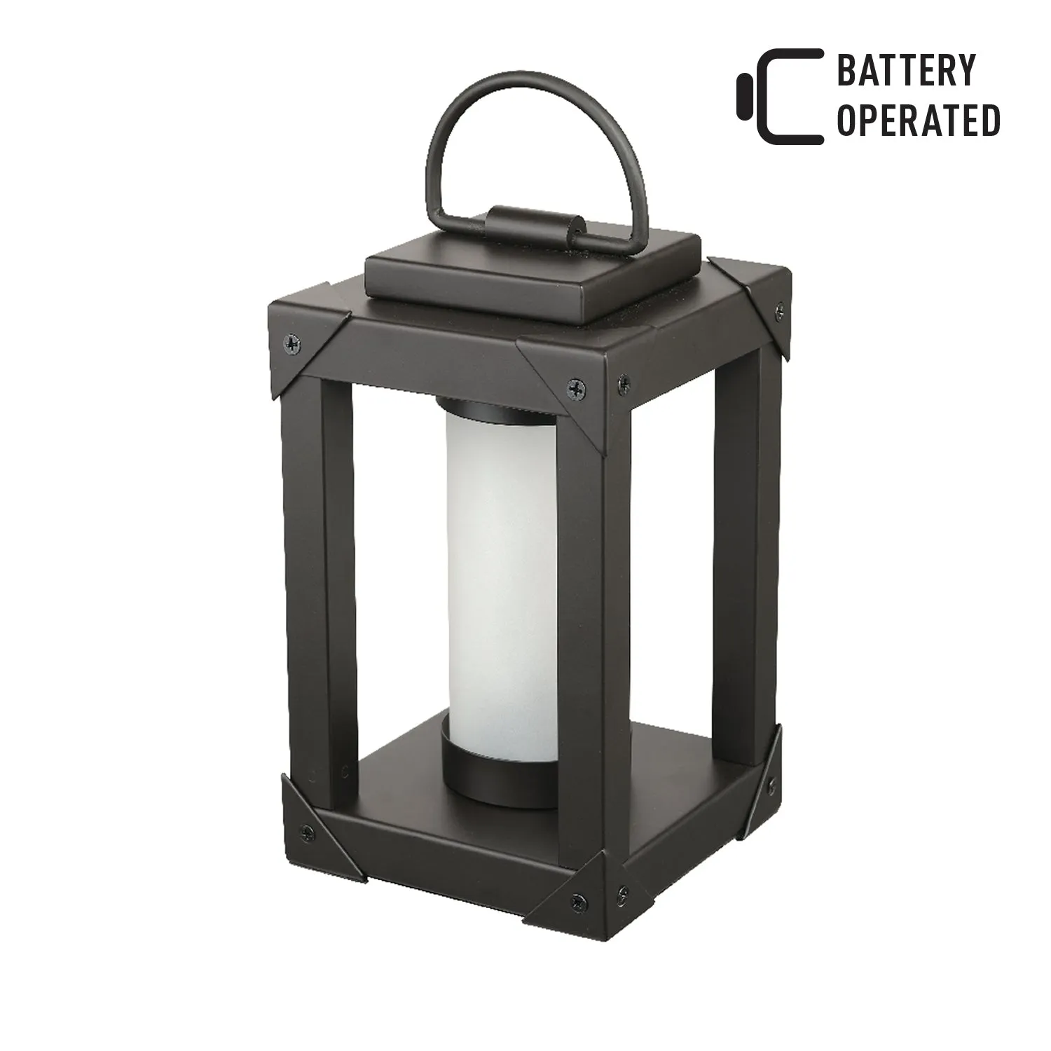 Rhye Bronze LED Integrated Battery Outdoor Lantern