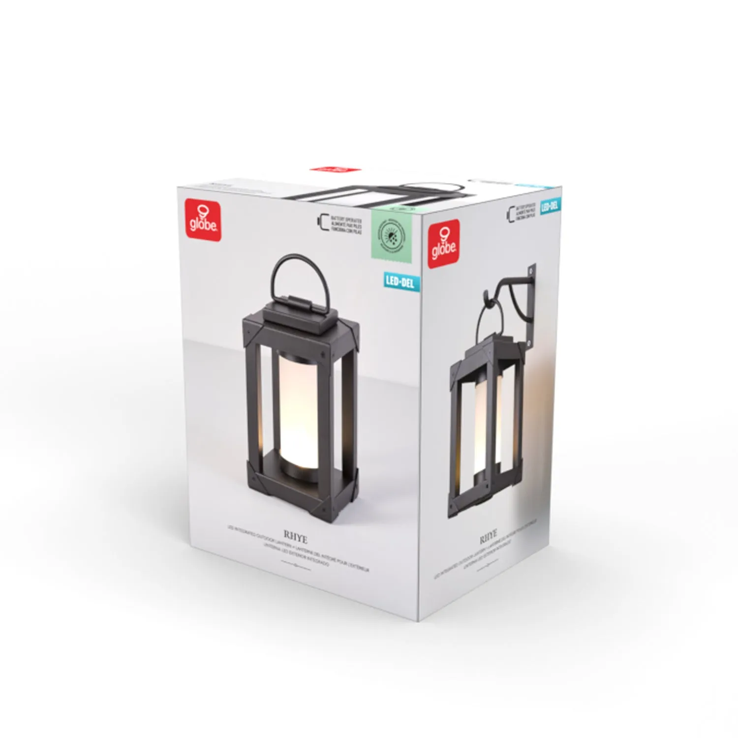 Rhye Bronze LED Integrated Battery Outdoor Lantern