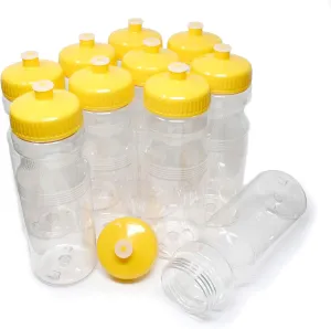Rolling Sands 24 Ounce BPA-Free Plastic Water Bottles, Set of 10, Made in USA