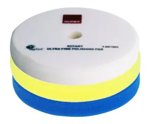 Rupes Bigfoot Rotary Polishing Pads Coarse Fine & Ultra Fine 3 Pack 175/180mm