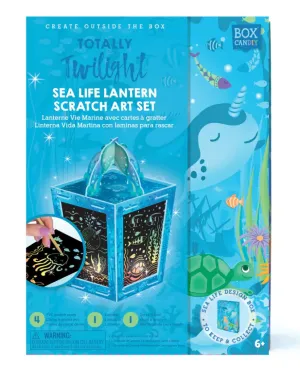 Sea Life Lantern Scratch Art Set