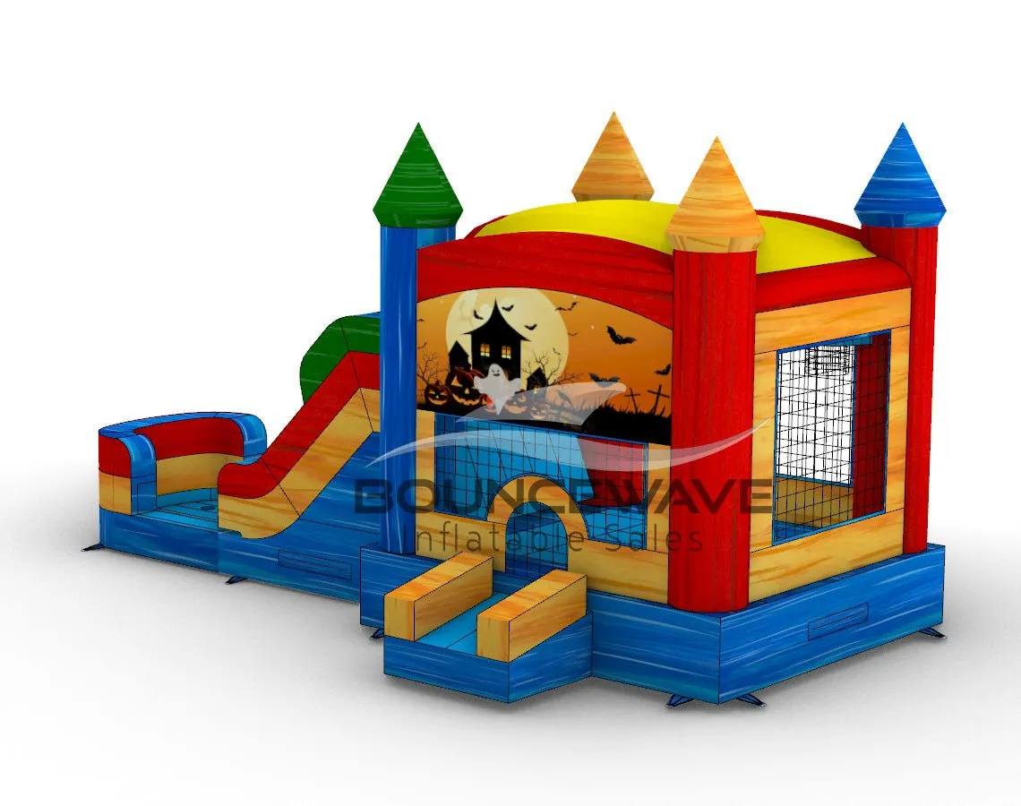 Seasonal Sampler Econo Panel Bounce House with Slide (Wet/Dry)