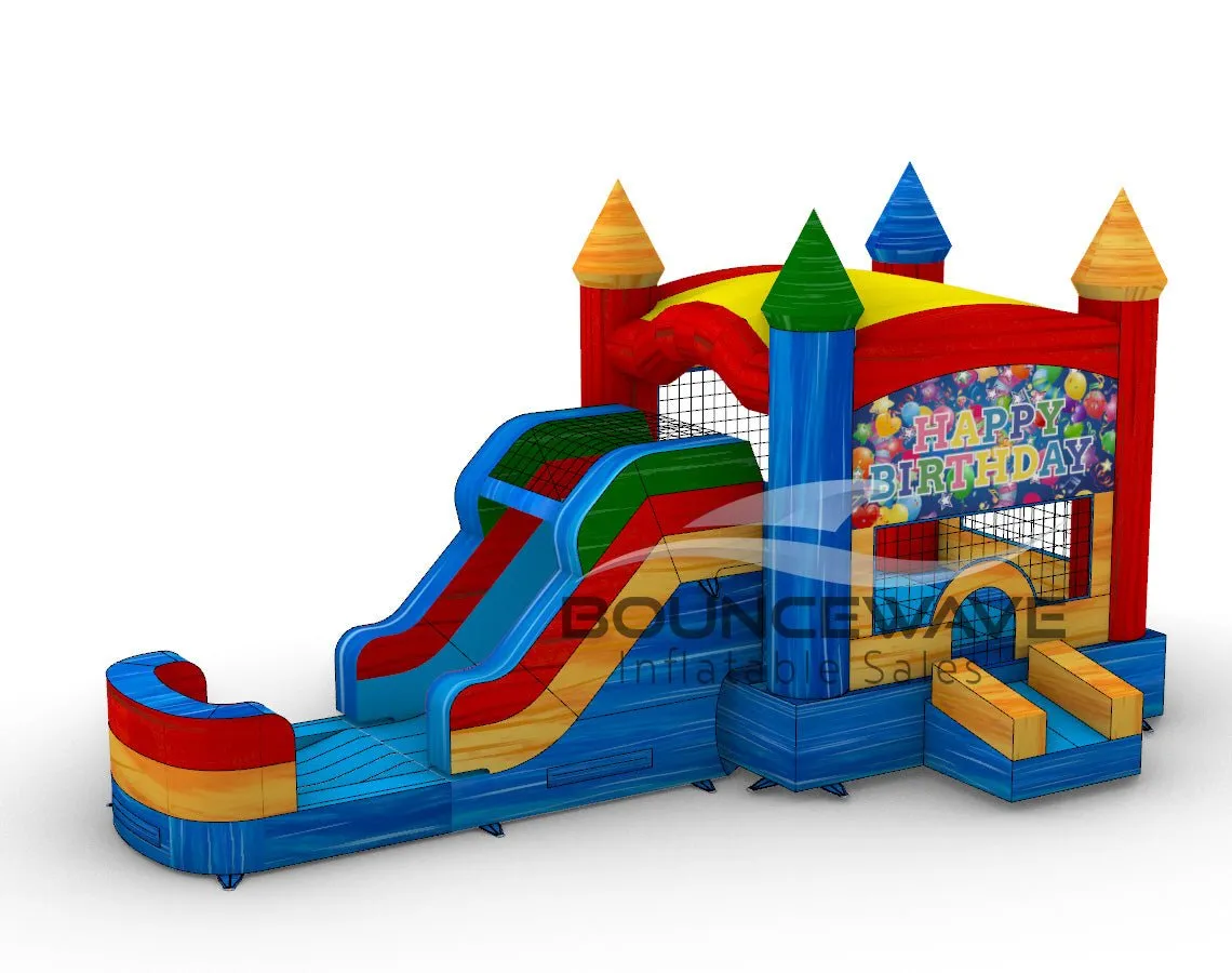 Seasonal Sampler Econo Panel Bounce House with Slide (Wet/Dry)
