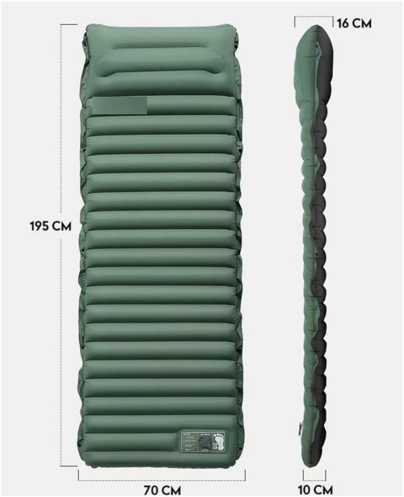 Self-Inflating Pads Single Quick Automatic Air Inflatable Mattress Outdoor Camping Sleeping Pad Double Sided Thickened TPU Mattress Suitable For Tent Backpacking And Hiking, Car Use, Indoor Office Res