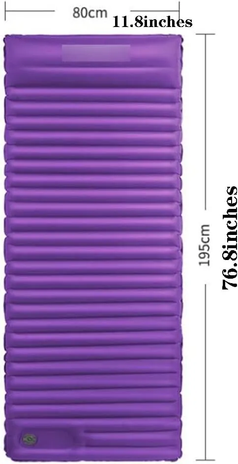 Self-Inflating Pads Thickened Press Inflatable Cushion Camping Outdoor Tent Sleeping Pad, Camping Portable Lunch Mattress, Suitable for Car Camping, Tent and Backpack, Office Lunch Break