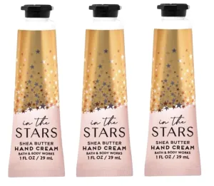 Shea Butter Travel Size Hand Cream By Bath   Body Works - 1 fl oz each - Pack of 3 - Favorite Scents (Travel Size, In The Stars)