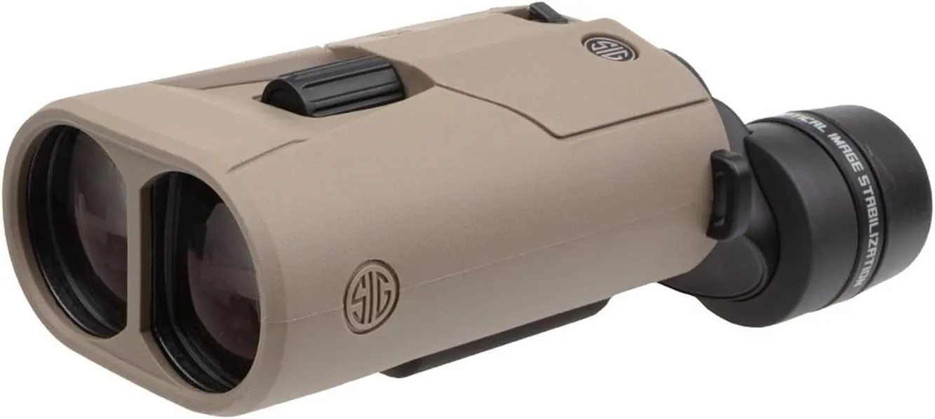 Sig Sauer Zulu6 FDE HDX OIS 16x42mm Waterproof Fog-Proof Roof Prism Binocular with Image Stabilization (SOZ6WP16)