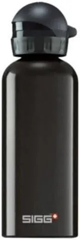 SIGG Sport Classic Water Bottle (0.6-Liters, Black)