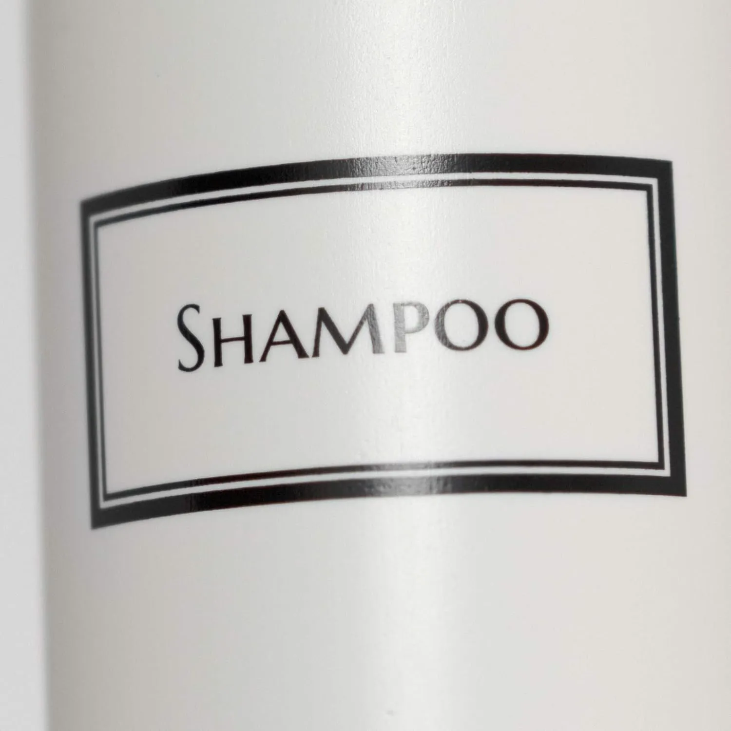 Silkscreened Empty Shower Bottle Set for Shampoo, Conditioner, and Body Wash, Cosmo/Bullet 16 oz 3-Pack, White (White Pumps)