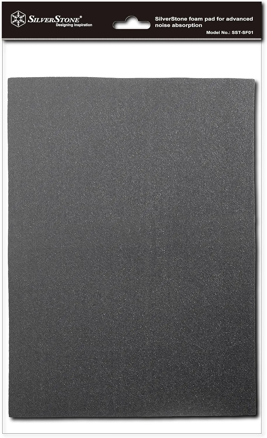 Silverstone 21-Inch x 15-Inch 4mm Thick 2-Piece Sound Dampening Acoustic EP0M Silent Foam SF01 (Black)